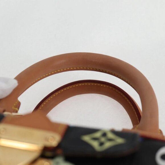 LOUIS VUITTON Monogram Multicolor Speedy 30 Hand Bag Black M92642 Auth yk19115A - Picture 9 of 16